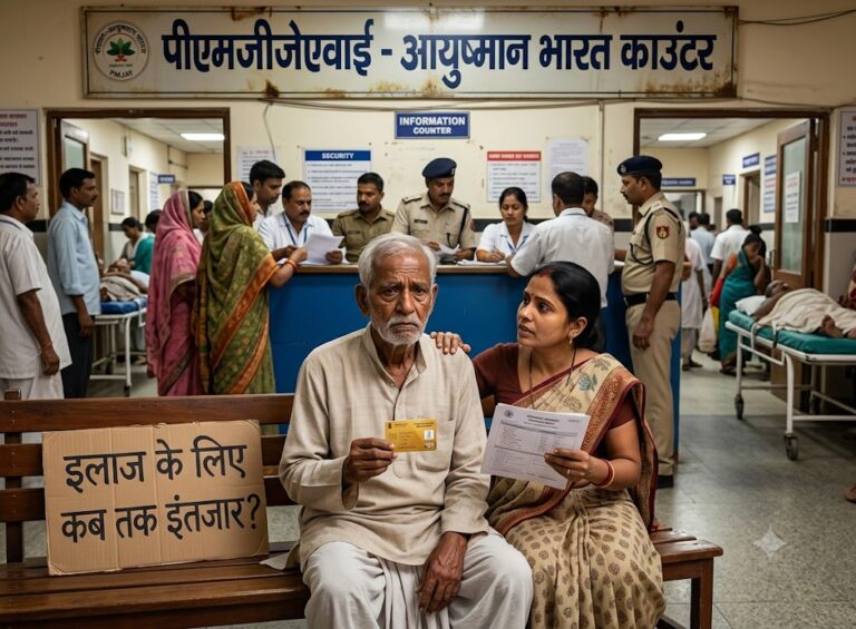 आयुष्मान का 1000 करोड़ अटका, अस्पतालों ने मोड़ा मुंह: बेबस मरीज दर-दर भटकने और महीनों इंतजार को मजबूर