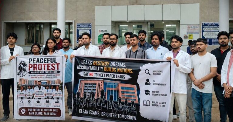 NEET धांधली पर देश भर में उबाल, दिल्ली से जमशेदपुर तक डॉक्टरों ने भरी हुंकार, लाठीचार्ज पर भड़के MGM के जूनियर डॉक्टर, सरकार से तुरंत संवाद की मांग