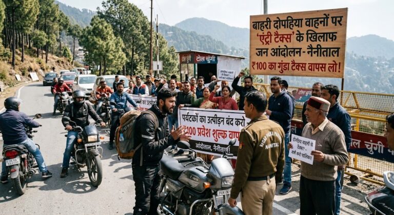 नैनीताल में घूमने दोपहिया से गये तो लगेगा ‘एंट्री टैक्स’, पर्यटकों और स्थानीय लोगों ने खोला मोर्चा