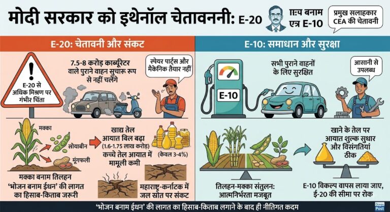इथेनॉल ब्लेंडिंग पर मोदी सरकार को बड़ी चेतावनी, क्या वापस लौटेगा E-10 पेट्रोल!