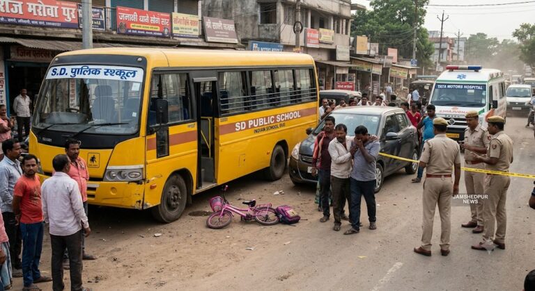 JAMSHEDPUR : गोविंदपुर में सपनों को रौंद गई रफ्तार, 7 साल की रूही की मौत, दो जिंदगी और मौत से जूझ रहे