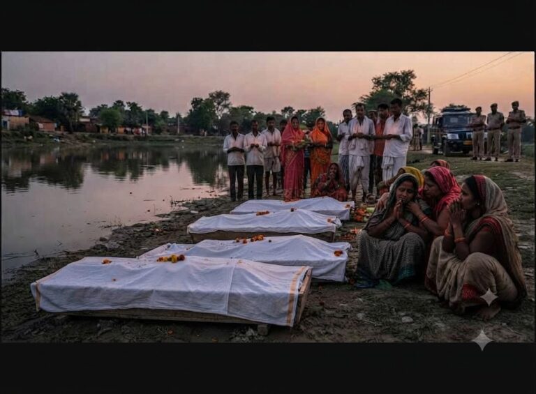 मोतिहारी में जिउतिया पर्व पर अनहोनी, व्रत के उल्लास के बीच तालाब में डूबने से 4 बच्चियों की अकाल मौत, मातम में बदली खुशियां