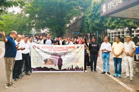 NIT JAMSHEDPUR: राष्ट्रीय एकता दिवस और सतर्कता जागरूकता सप्ताह का आयोजन, निकाली गई प्रभात फेरी